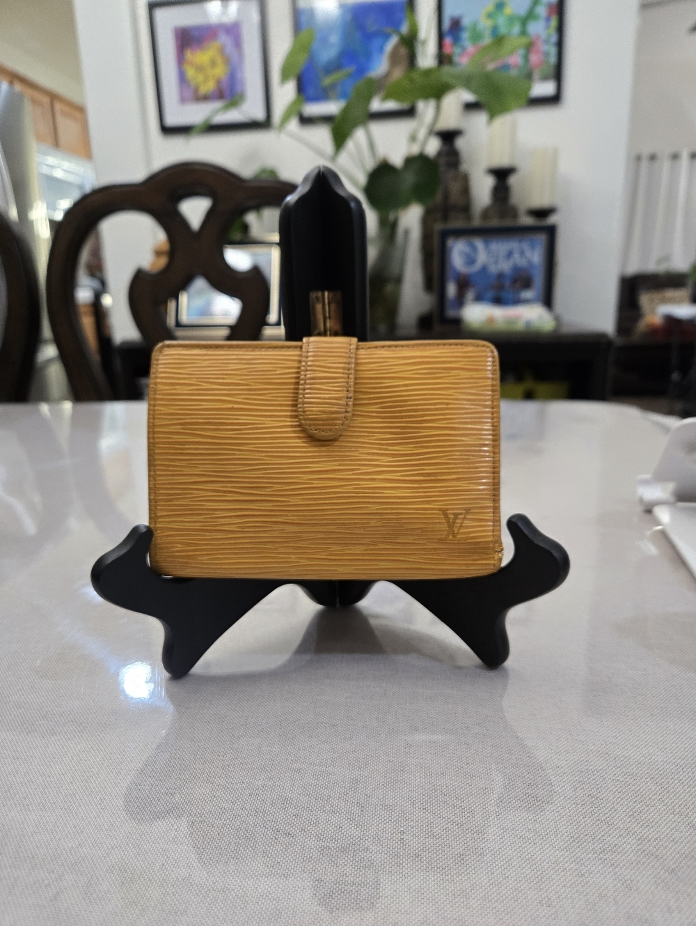 Louis Vuitton Epi Leather Wallet in Mustard Yellow